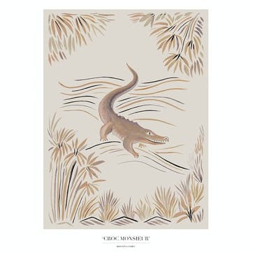 Cros Monsieur Recycled Paper Print A3, Beige