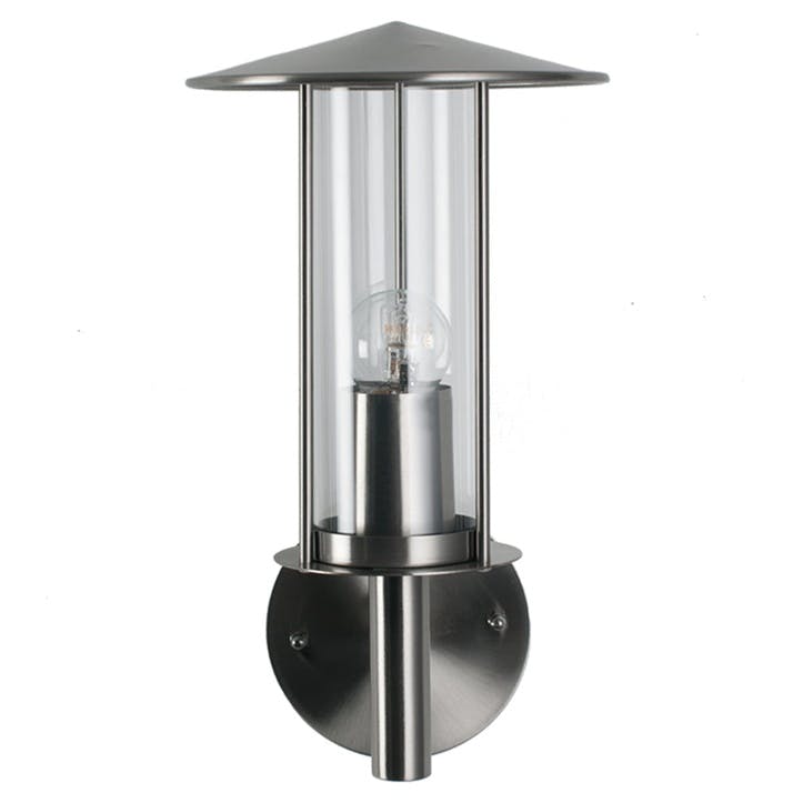 Outdoor Chimney Wall Light; Stainless Steel