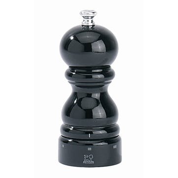 Paris U'Select Black Lacquered Pepper Mill, 12cm