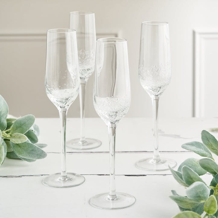 Jewel Bubble Champagne Glass, Set of 4
