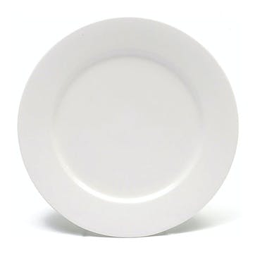 White Basics Rimmed Dinner Plate D27.5cm, White