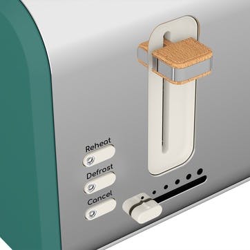 Nordic 2-Slice Toaster, Teal