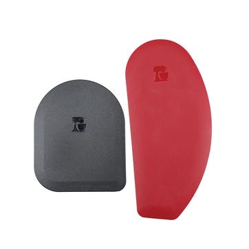 Universal Bowl Scraper Set, Black/Red