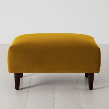 Model 05 Velvet Ottoman, Mustard