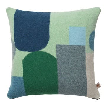 Hue Square Cushion, 42cm, Blue