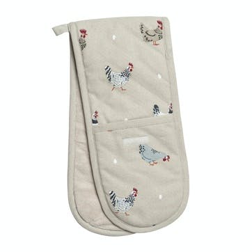 'Lay A Little Egg For Me' Double Oven Glove