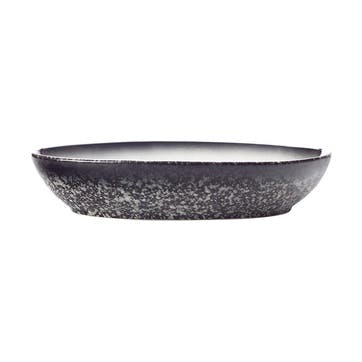Caviar Granite Porcelain Oval Serving Bowl 20 x 14cm, Grey