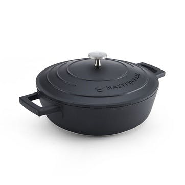 Cast Aluminium Casserole 2.5L, Black