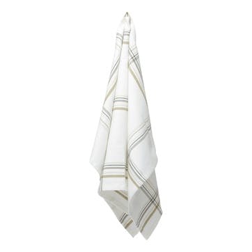 Herringbone Kitchen Towel 53 x 86cm, Earth Check