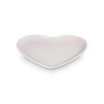 Heart Plate, 23cm, Shell Pink