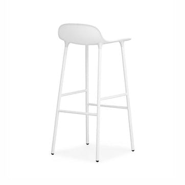 Form Bar Stool H77cm, White