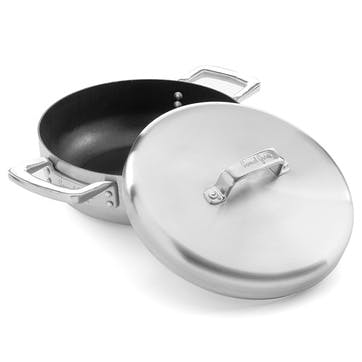 Urban Triply Chefs Pan with Dome Lid, 26cm, Stainless Steel