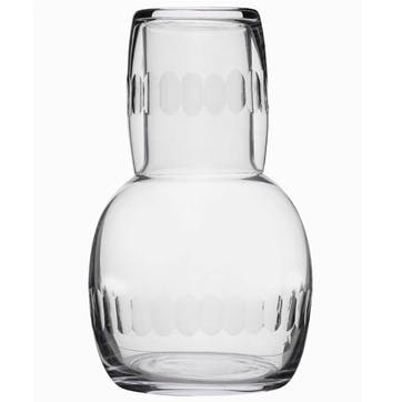 Lens Carafe and glass, 1.3l, crystal