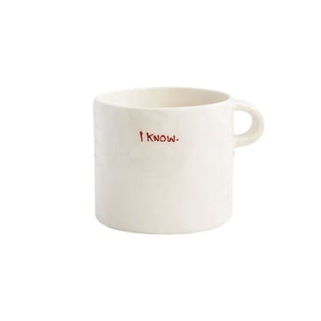 I Know Mug 500ml, Red