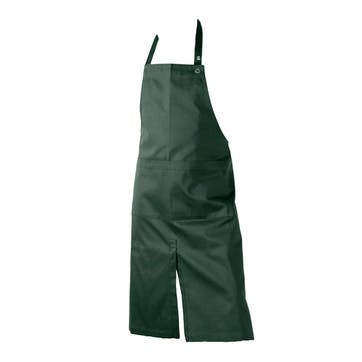 Twill Apron With Pocket 80 x 95cm, Dark Green