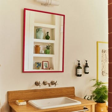 Mirror 50cm, Venetian Red