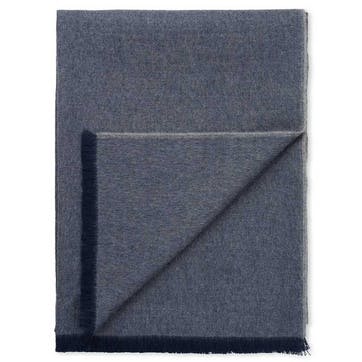 Skyfall Throw, H130 x W190cm, Dark blue