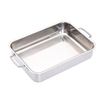 Stainless Steel Heavy Duty 32cm x 23cm Roasting Pan