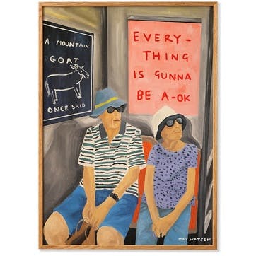 Everything Is Gunna Be OK Framed Print 50 x 70cm, Multi