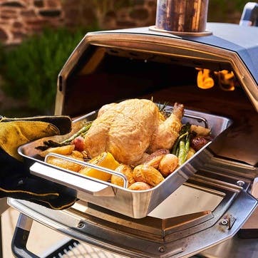 Large Roasting Pan 44 x 30cm, Stainless Steel