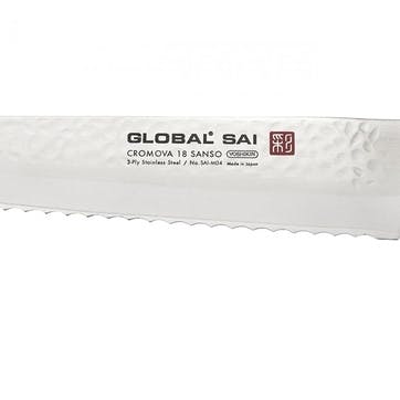 Sai Bread Knife 17cm, Silver