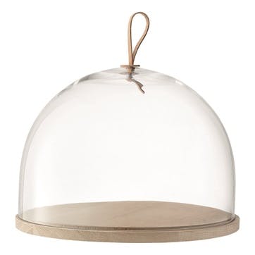 LSA Ivalo Glass Dome and Ash Base Large, 32cm