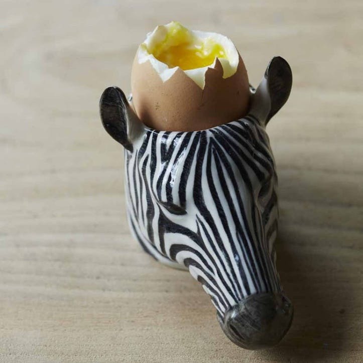 Ceramic Animal Egg Cup, Zebra