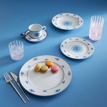 Druggist 5 Piece Dinner Set , Blue