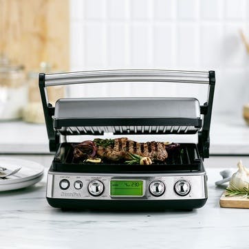 Non-Stick 3-in-1 Contact Grill & Indoor BBQ , Stainless Steel