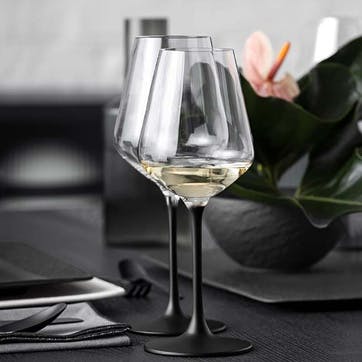 Manufacture Rock Set of 4 White Wine Glasses 380ml Clear