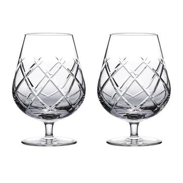 Connoisseur Olann Set of 2 Brandy Balloon Glasses, 480ml, Clear