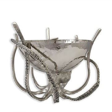 Octopus Bowl H26.5cm, Silver