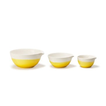 Colour Dip, Nested Bowls, Yellow