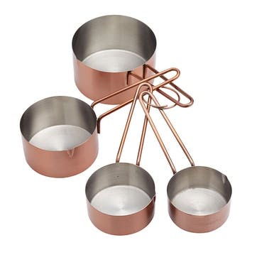 Copper Finish Measuring Cup Set