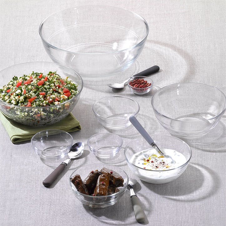 Gigogne Set of 6 Bowls, D23cm, Clear