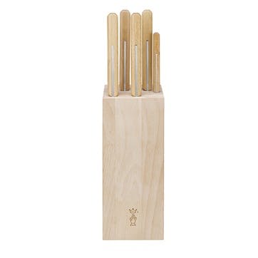 Parallèle 5 Piece Knife Block, Beechwood