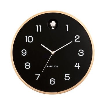 Cuckoo Wall Clock D31.5cm, Black