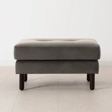 Model 04 Ottoman, Velvet Elephant