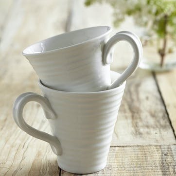 Mugs, Set of 2; White