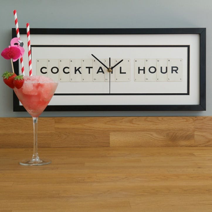 'Cocktail Hour' Clock