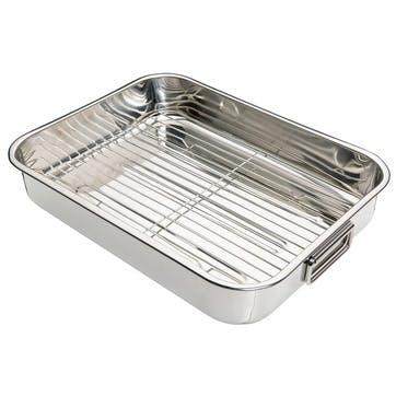 Stainless Steel Roasting Pan, 43cm x 31cm