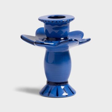 Posy Candle holder 10.5 x 9.5cm, blue