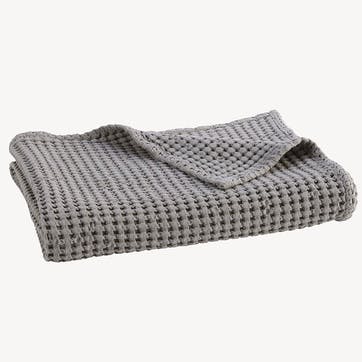 Waffle Towel Bath Sheet, Dove Grey