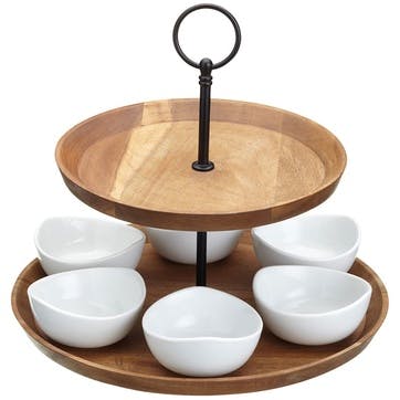 Artesà Appetiser Two Tier Serving Set