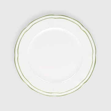 Provence Set of 4 Dinner Plates, D26cm, Green