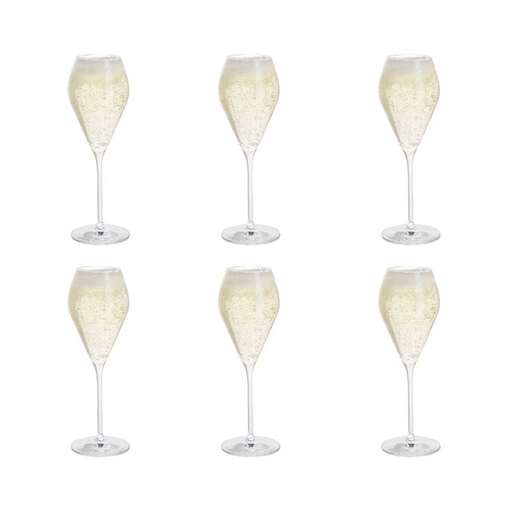 Set of 6 prosecco glasses, Dartington, Party Packs