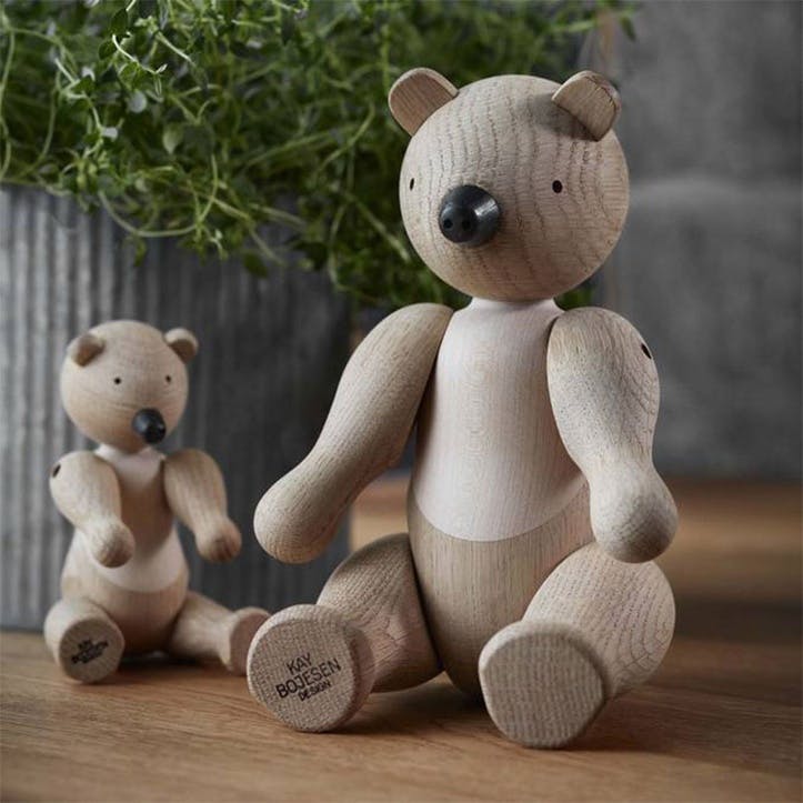 Bear Wooden Figurine, Medium, Oak/Maple