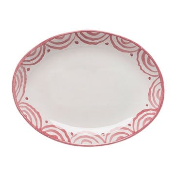 Sobremesa Ola Oval Serving Platter 30cm x 16cm, Pink