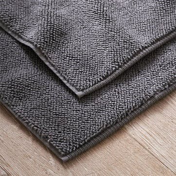 Ile De Re Bath Mat 50 x 80cm, Slate