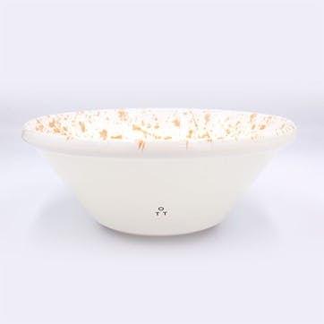 Splatter Salad Bowl D24cm, Burnt Orange